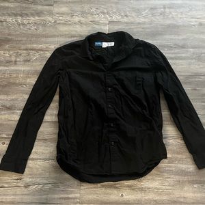 Black Long sleeve button up dress shirt old navy brand size M